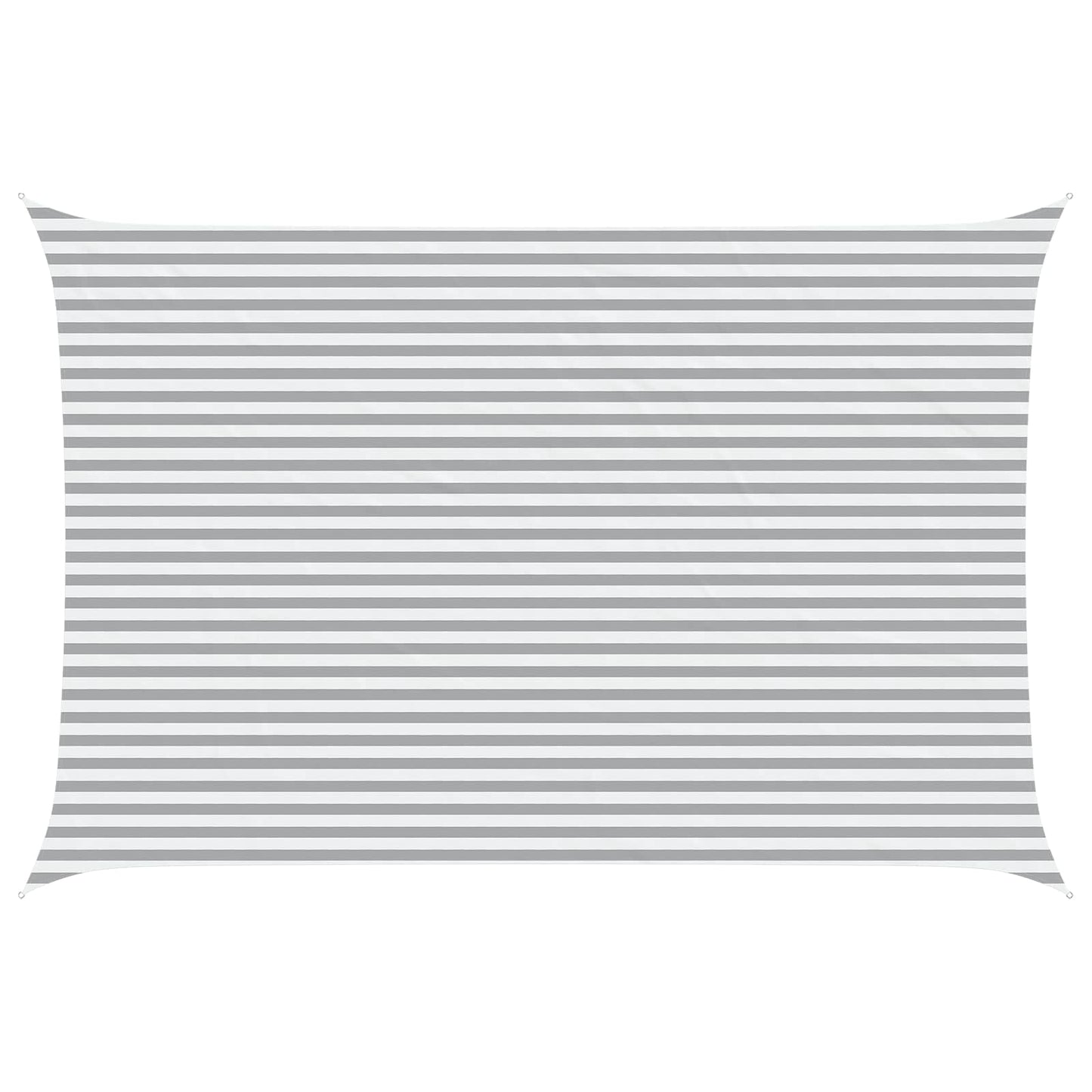 vidaXL Sun Shade Sail Light Grey and White 6 x 4 m 2