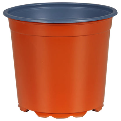 vidaXL Round Flower Pot 200 pcs Terracotta Ø 15 x 13 cm Plastic 2
