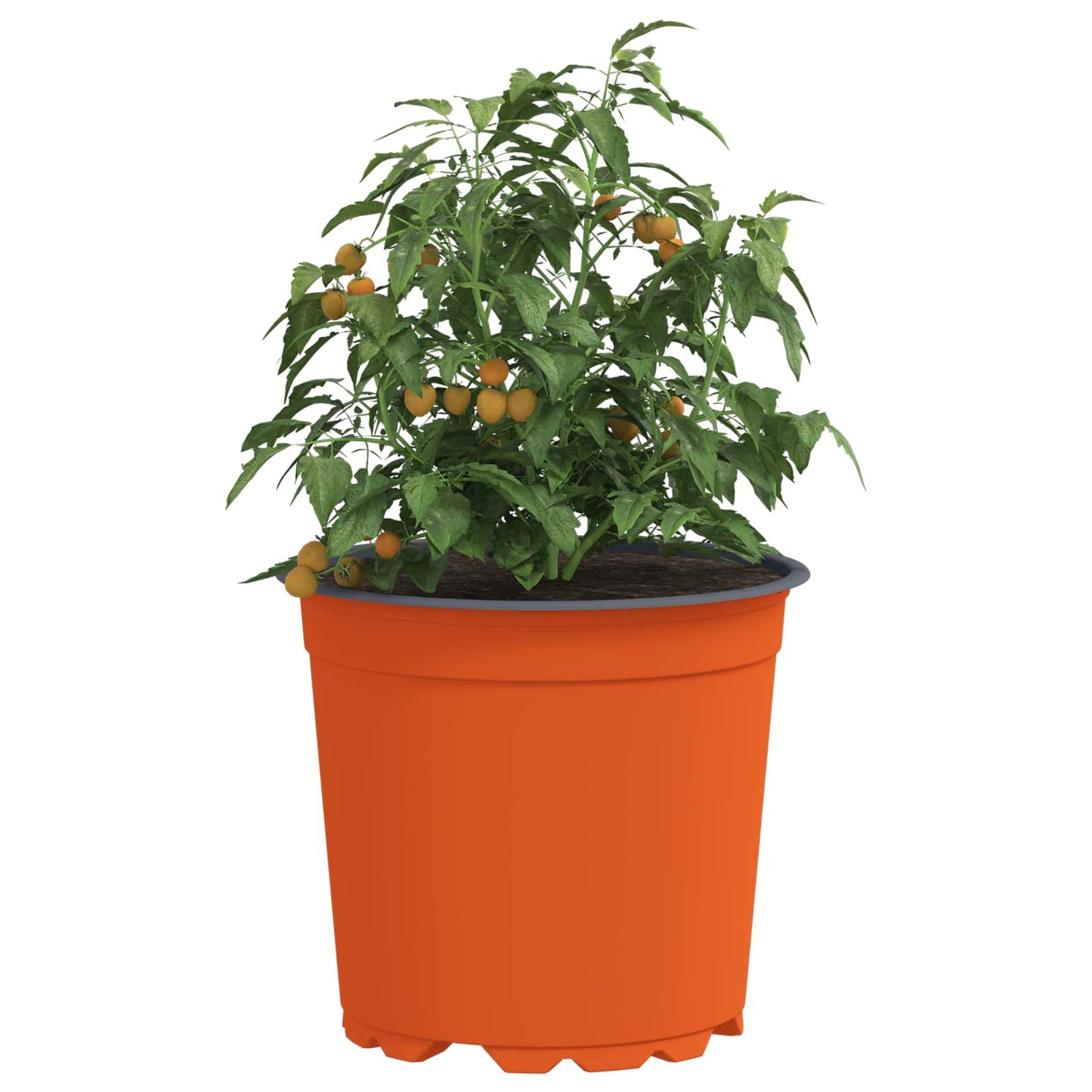 vidaXL Round Flower Pot 200 pcs Terracotta Ø 15 x 13 cm Plastic 3