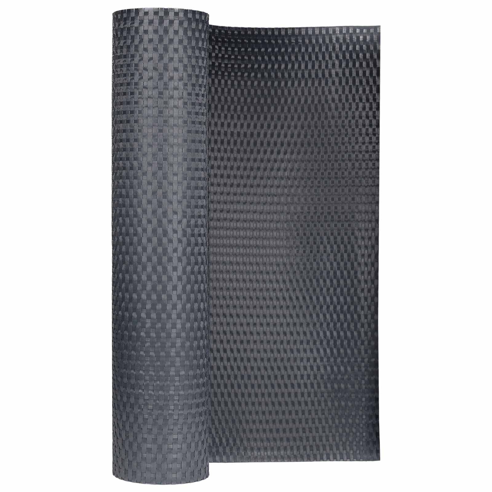 vidaXL Balcony Screen Dark Grey 500 x 100 cm Poly Rattan 3
