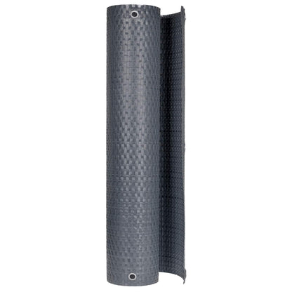 vidaXL Balcony Screen with Eyelets 400 x 100 cm Poly Rattan Anthracite 2