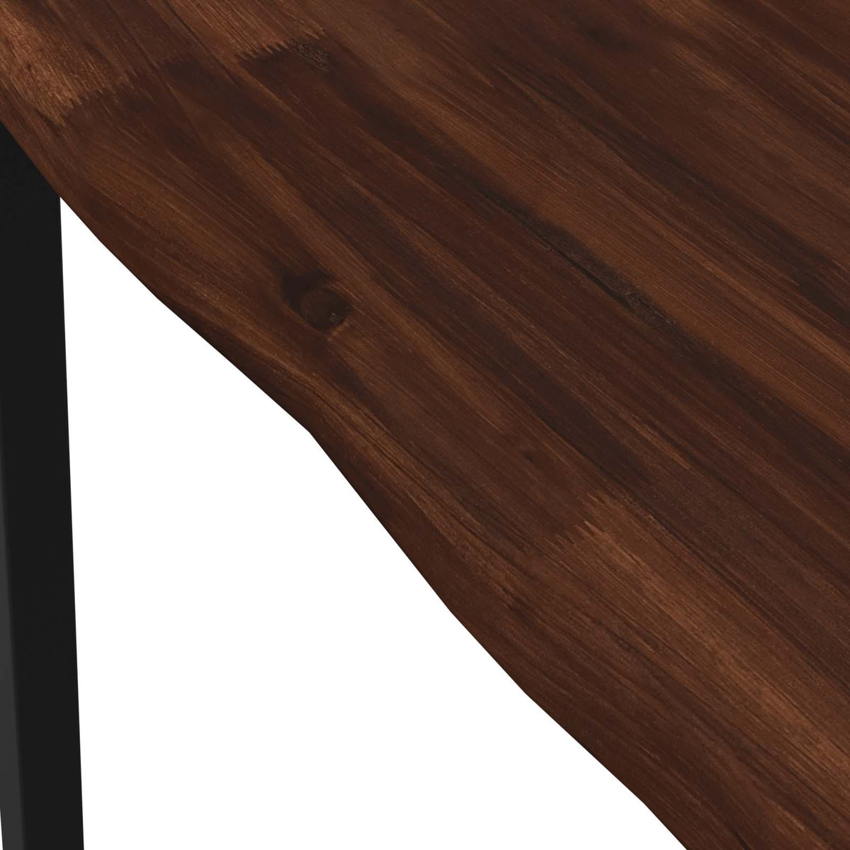 vidaXL Live Edge Dining Table 60 x 55 x 75 cm Solid Acacia Wood 6