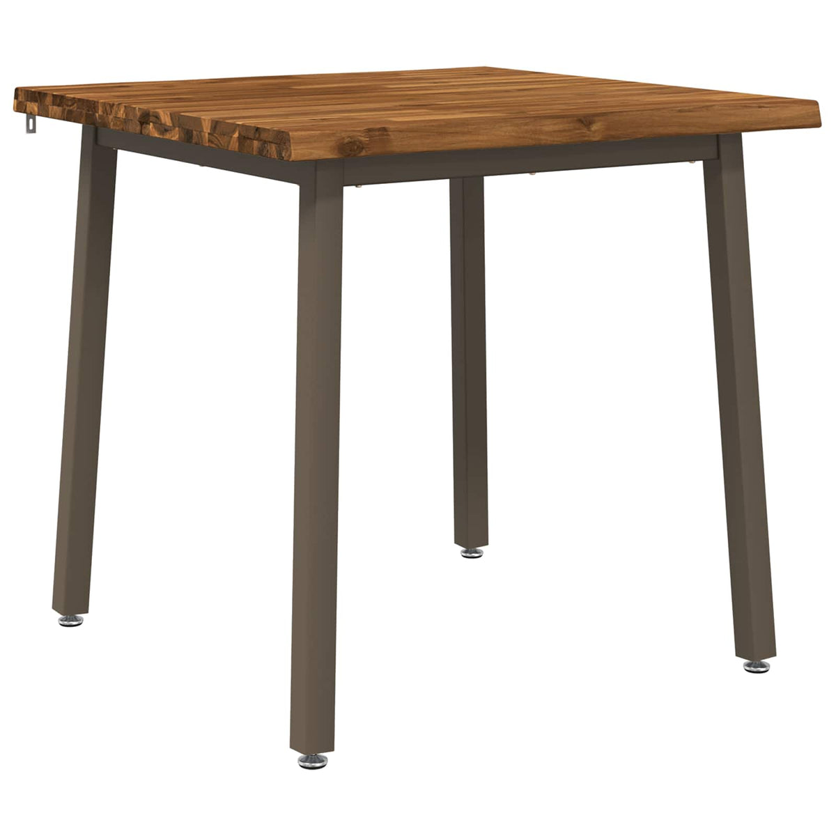 vidaXL Live Edge Dining Table 60 x 55 x 75 cm Solid Acacia Wood 2