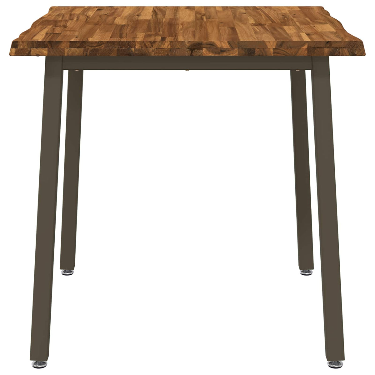 vidaXL Live Edge Dining Table 60 x 55 x 75 cm Solid Acacia Wood 3