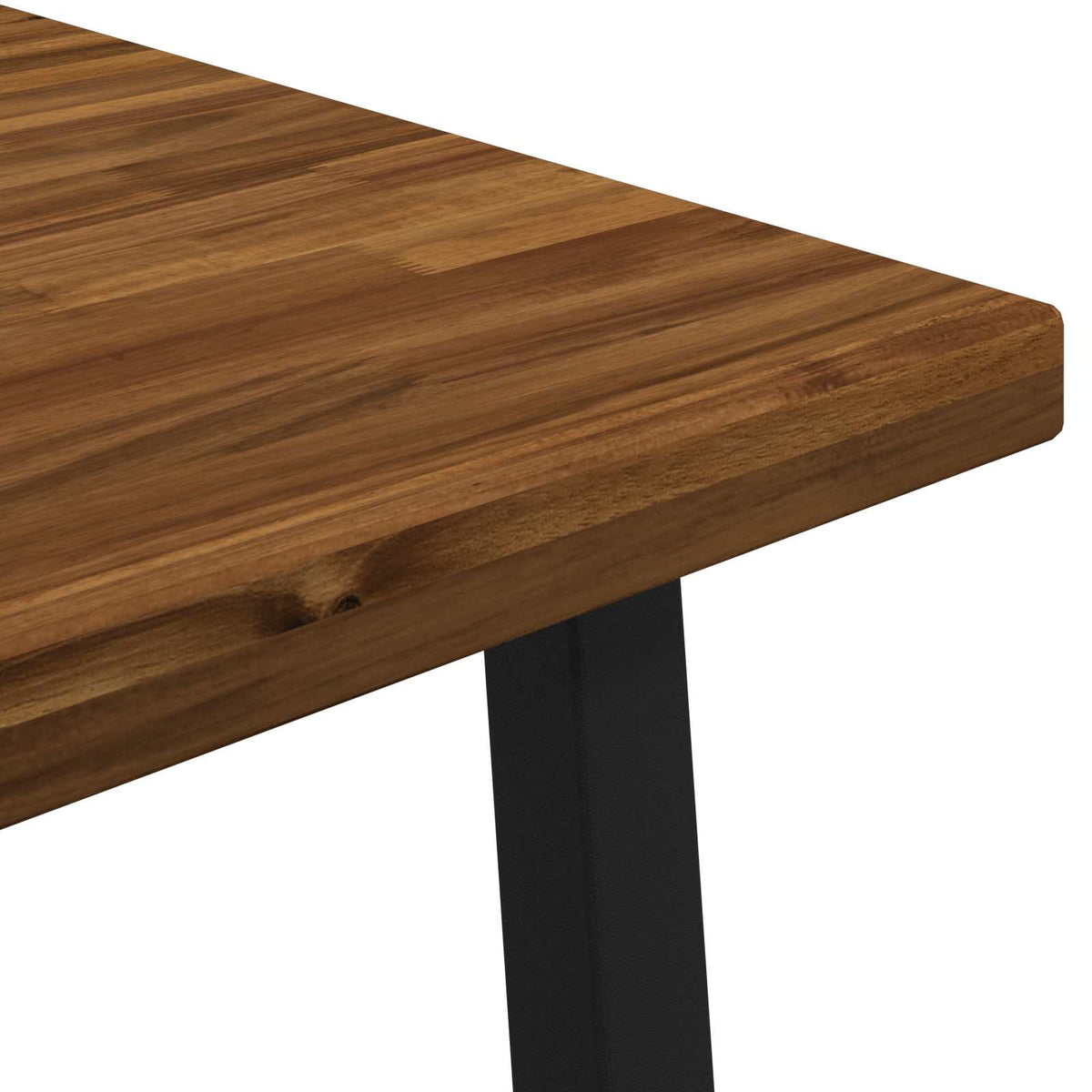 vidaXL Square Dining Table 60 x 55 x 75 cm Solid Acacia Wood 5