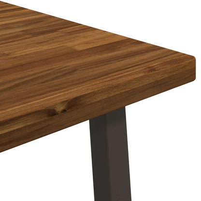 vidaXL Square Dining Table 60 x 55 x 75 cm Solid Acacia Wood 5