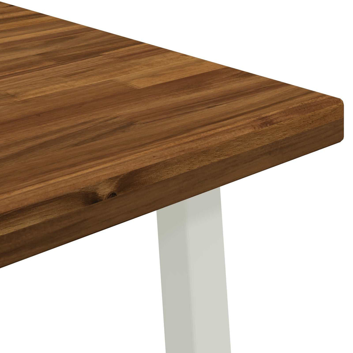 vidaXL Square Dining Table 60 x 55 x 75 cm Solid Acacia Wood 5