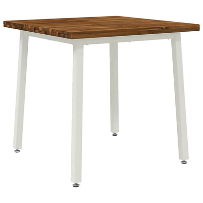 vidaXL Square Dining Table 60 x 55 x 75 cm Solid Acacia Wood 2
