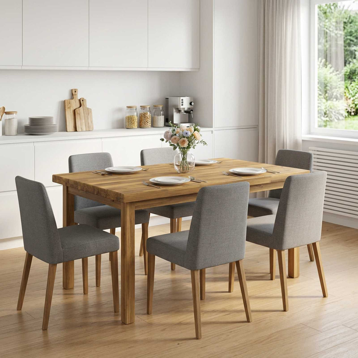 vidaXL Table Top Whitewash Rectangular Depth 60 cm