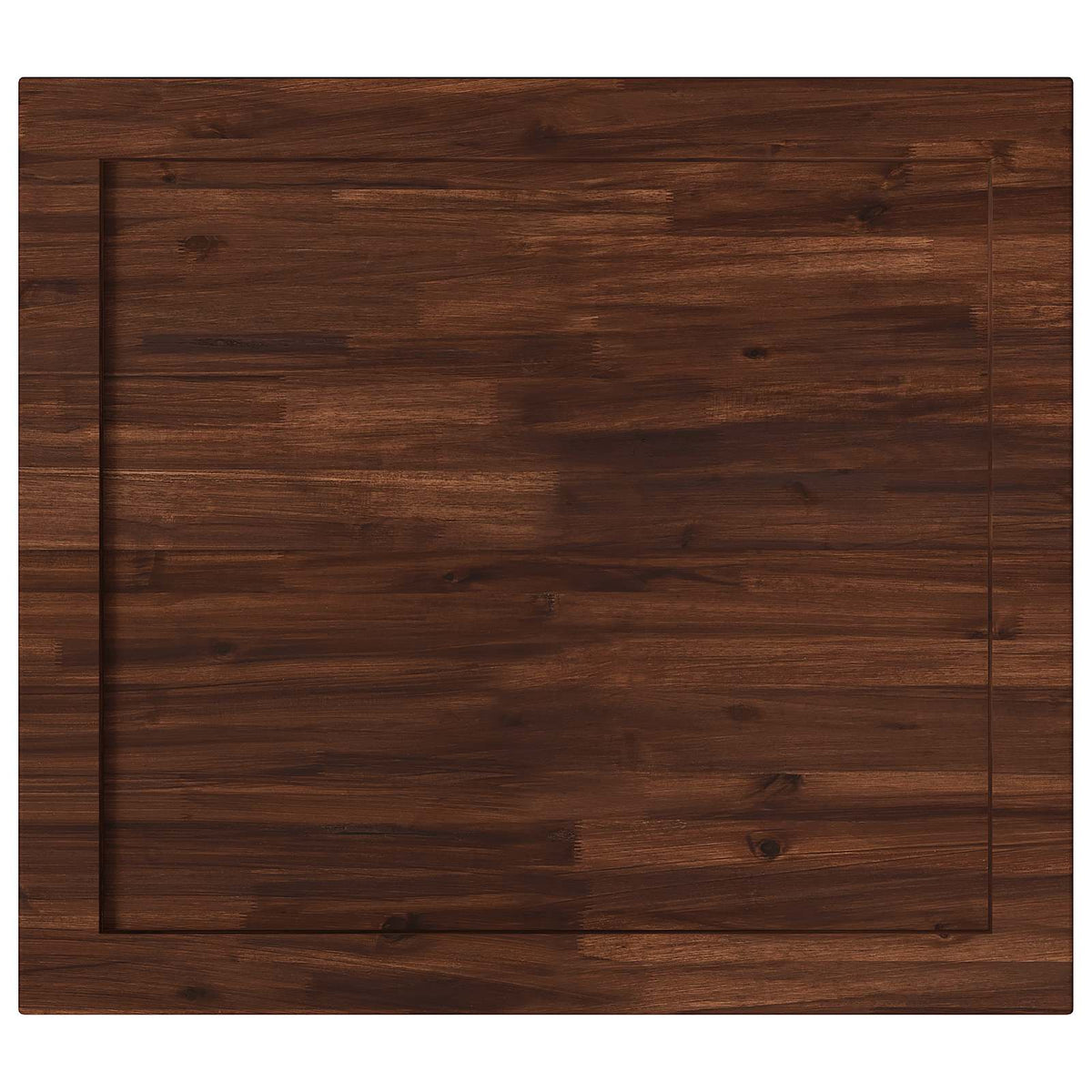 Table Top Dark Brown Rectangular Depth 80 cm 80 cm