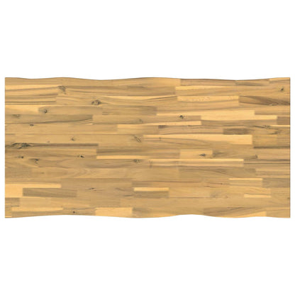 vidaXL Live Edge Table Top 110 x 60 x 3.2 cm Rectangular 2