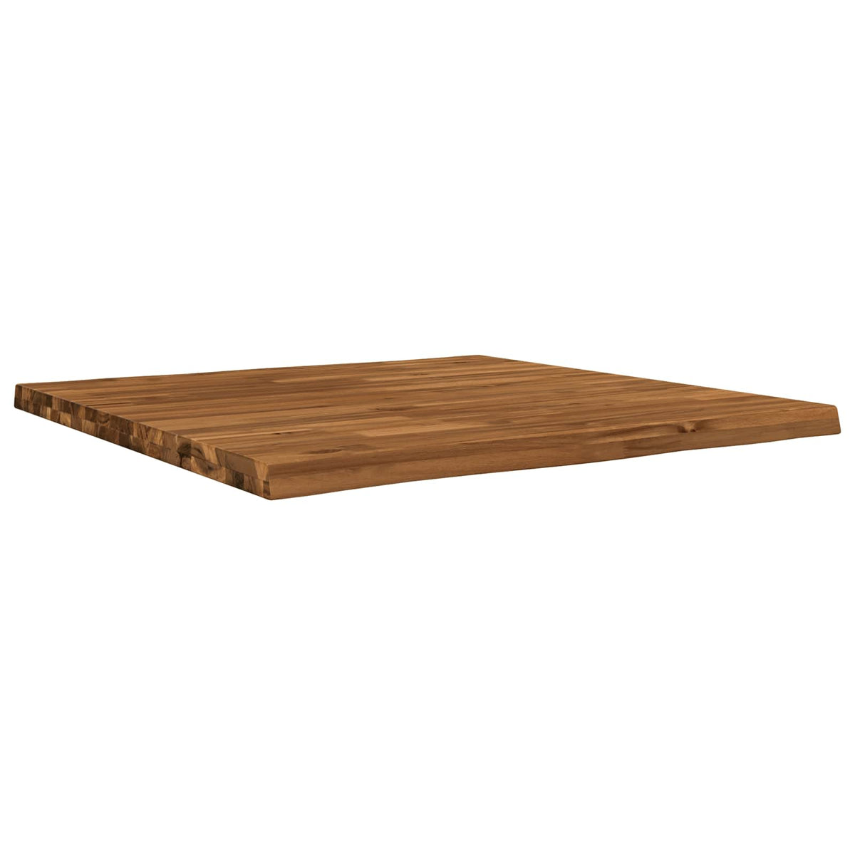 vidaXL Live Edge Table Top 80 x 80 x 3.2 cm Square Solid Acacia Wood 3
