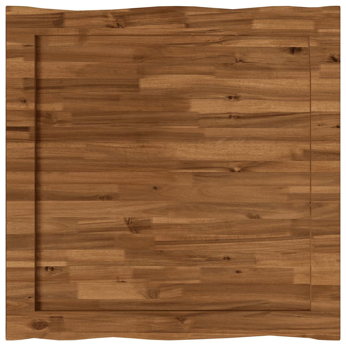 vidaXL Live Edge Table Top 80 x 80 x 3.2 cm Square Solid Acacia Wood 5