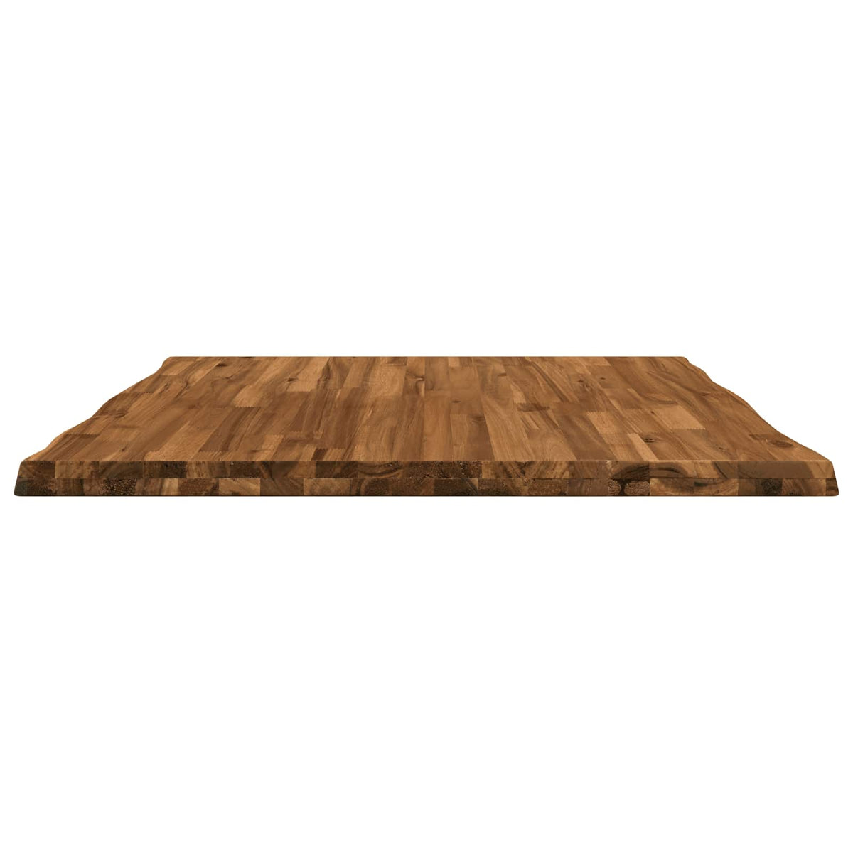 vidaXL Live Edge Table Top 80 x 80 x 3.2 cm Square Solid Acacia Wood 4