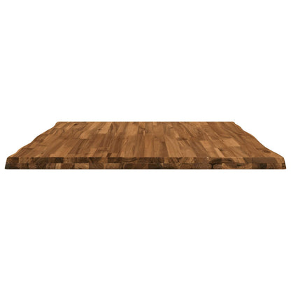 vidaXL Live Edge Table Top 80 x 80 x 3.2 cm Square Solid Acacia Wood 4