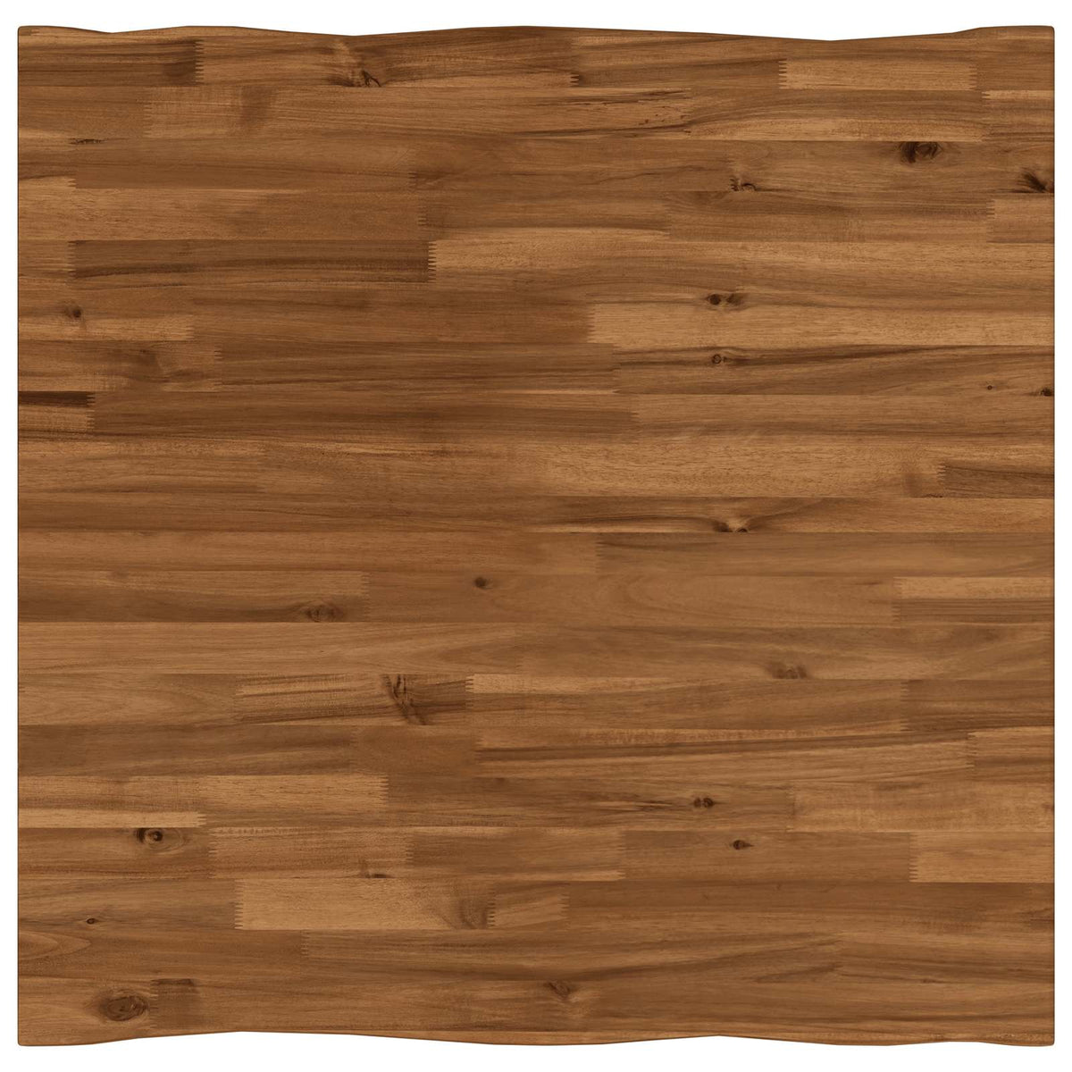 vidaXL Live Edge Table Top 80 x 80 x 3.2 cm Square Solid Acacia Wood 2