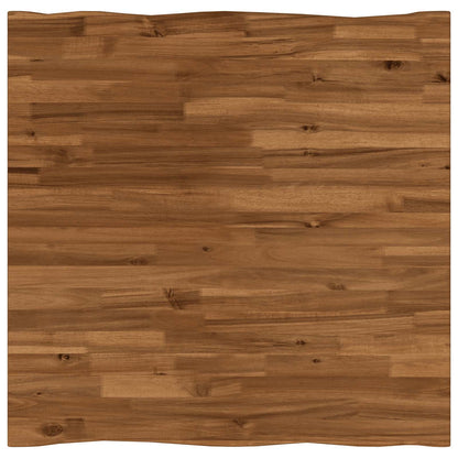 Live Edge Table Top Rectangular Natural Live edge 2 sides Depth 80 cm 80 cm