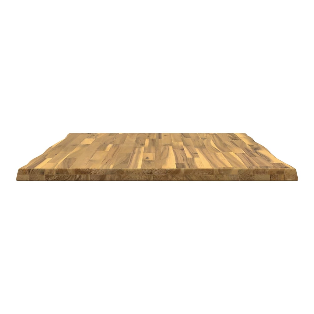 Live Edge Table Top Rectangular Whitewash Live Edge 2 Sides Depth 80 cm 80 cm