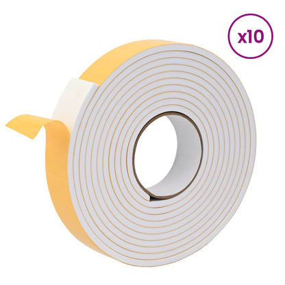 vidaXL Self-adhesive Foam Tape 10 pcs White 40mm x 5m CR Foam 3