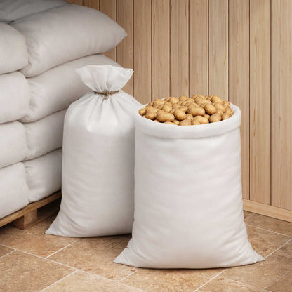 vidaXL Woven Sacks 50 pcs White 70 x 110 cm PP 4
