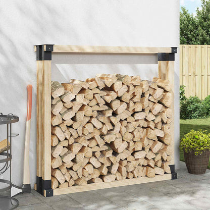 vidaXL Firewood Stack Aid 4 pcs Anthracite 34 x 10 x 15 cm Steel 1