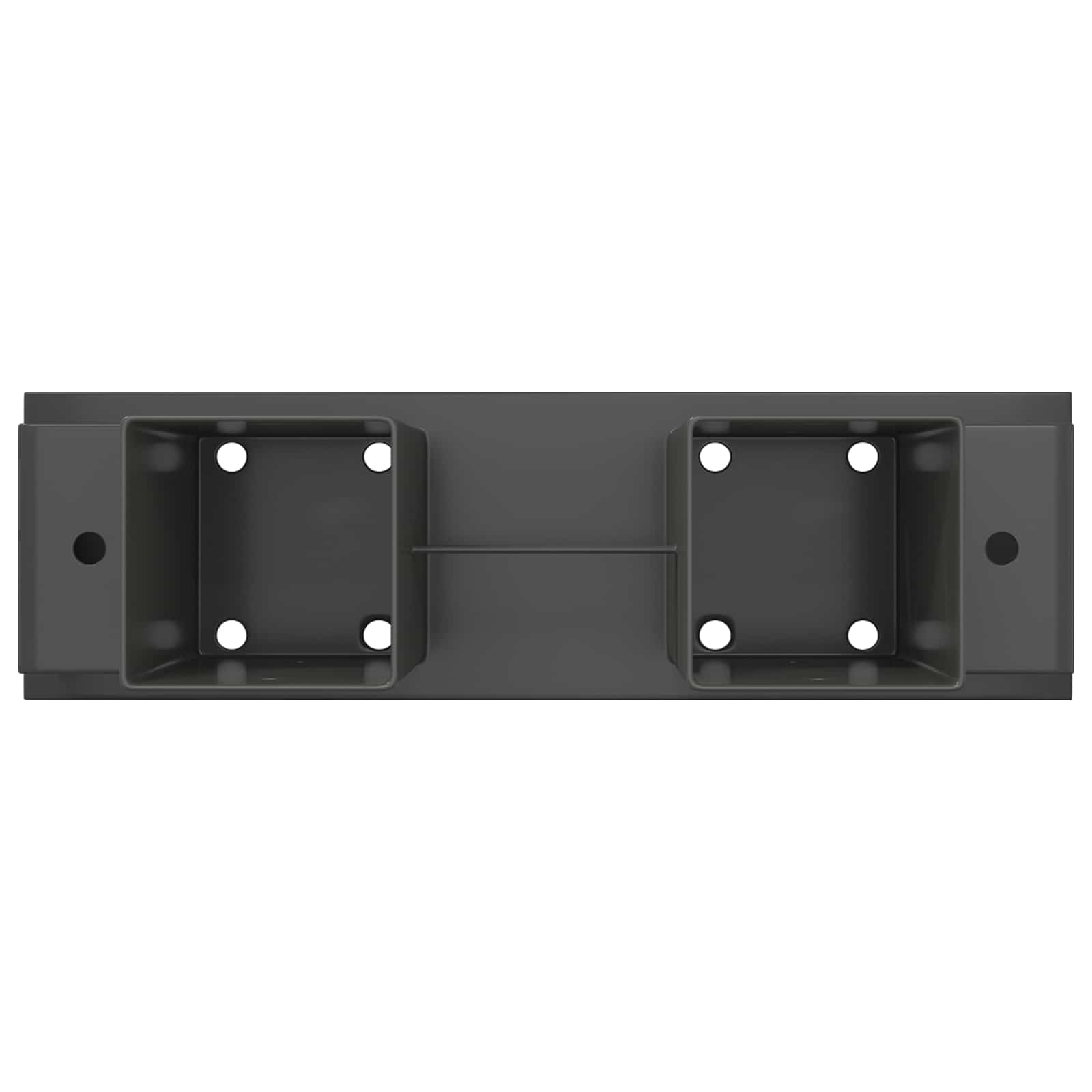 vidaXL Firewood Stack Aid 4 pcs Anthracite 34 x 10 x 15 cm Steel 6