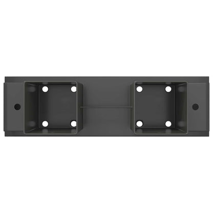 vidaXL Firewood Stack Aid 4 pcs Anthracite 34 x 10 x 15 cm Steel 6
