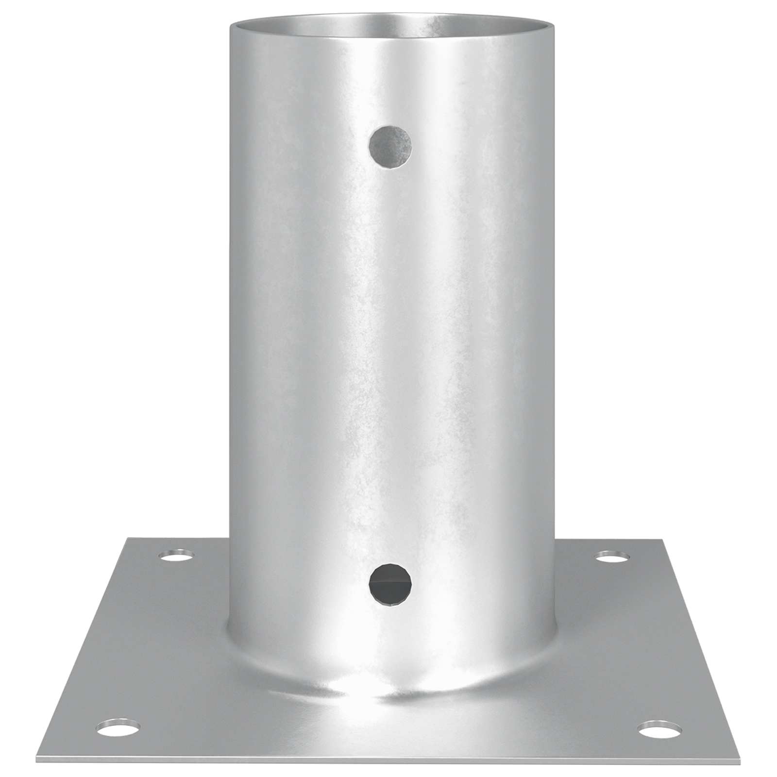 vidaXL Round Ground Anchor 12 pcs Silver 15 x 15 x 15 cm Metal 5