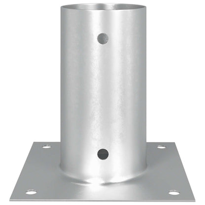 vidaXL Round Ground Anchor 12 pcs Silver 15 x 15 x 15 cm Metal 5