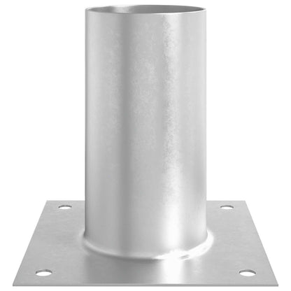 vidaXL Round Ground Anchor 12 pcs Silver 15 x 15 x 15 cm Metal 6