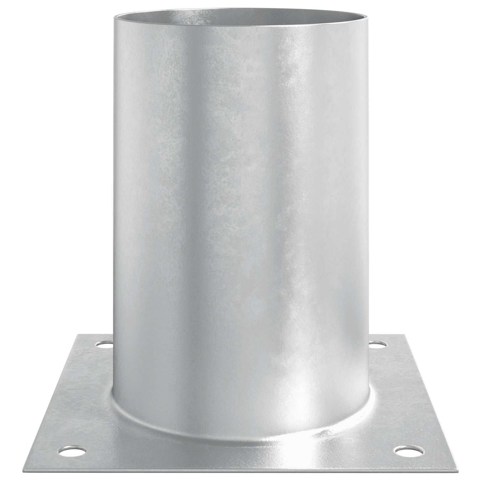 vidaXL Round Ground Anchor 12 pcs Silver 15 x 15 x 15 cm Metal 6