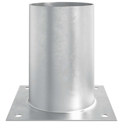 vidaXL Round Ground Anchor 12 pcs Silver 15 x 15 x 15 cm Metal 6