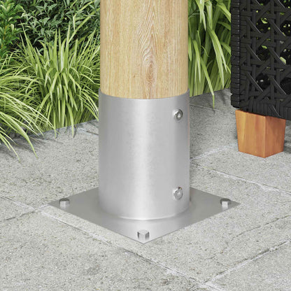 vidaXL Round Ground Anchor 15 x 15 x 15 cm Metal