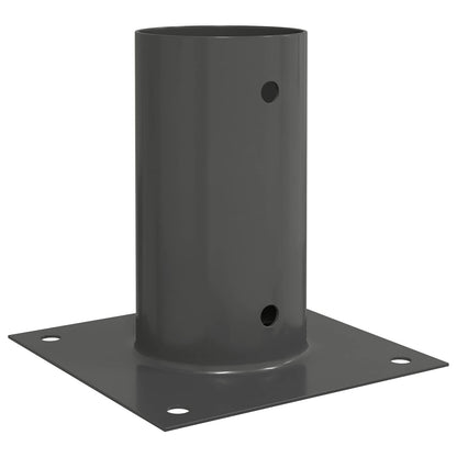 vidaXL Round Ground Anchor 12 pcs Anthracite 15 x 15 x 15 cm Metal 2