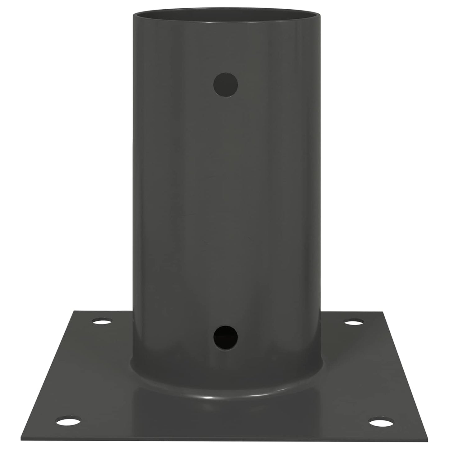 vidaXL Round Ground Anchor 12 pcs Anthracite 15 x 15 x 15 cm Metal 5