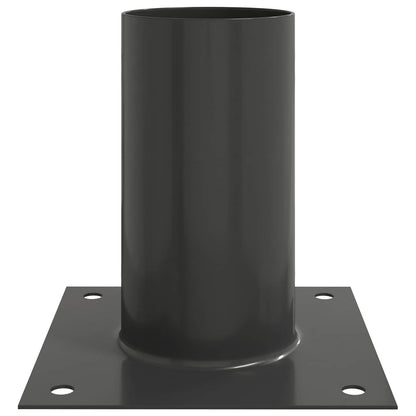 vidaXL Round Ground Anchor 12 pcs Anthracite 15 x 15 x 15 cm Metal 6