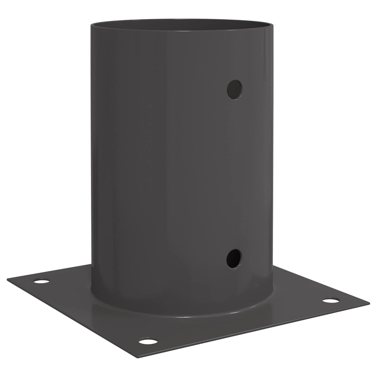vidaXL Round Ground Anchor 12 pcs Anthracite 15 x 15 x 15 cm Metal 2