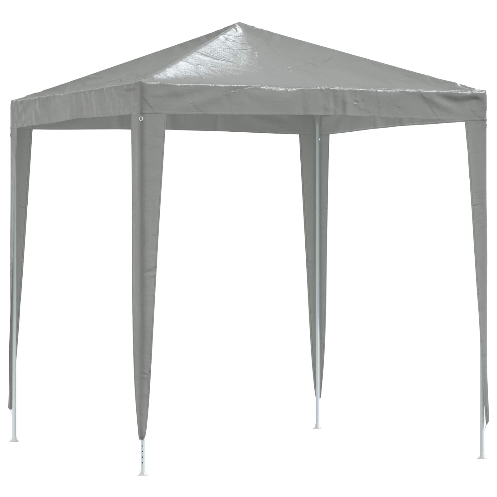 vidaXL Party Tent 200 x 200 x 240 cm Light Grey PE and Steel 2