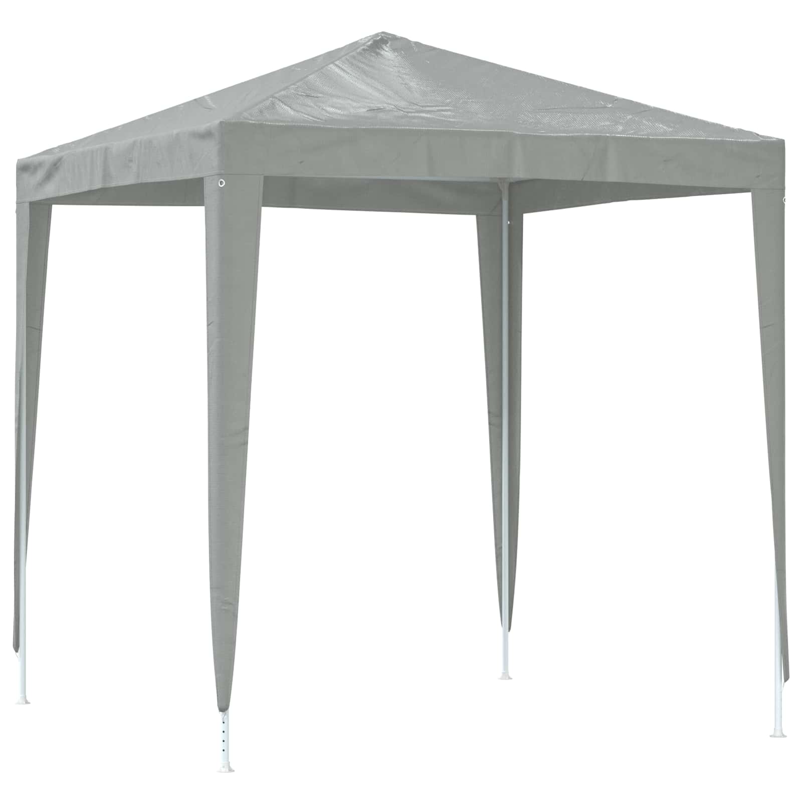 vidaXL Party Tent 200 x 200 x 240 cm Light Grey PE and Steel 5
