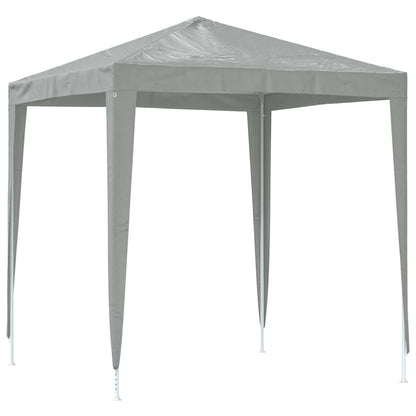 vidaXL Party Tent 200 x 200 x 240 cm Light Grey PE and Steel 5
