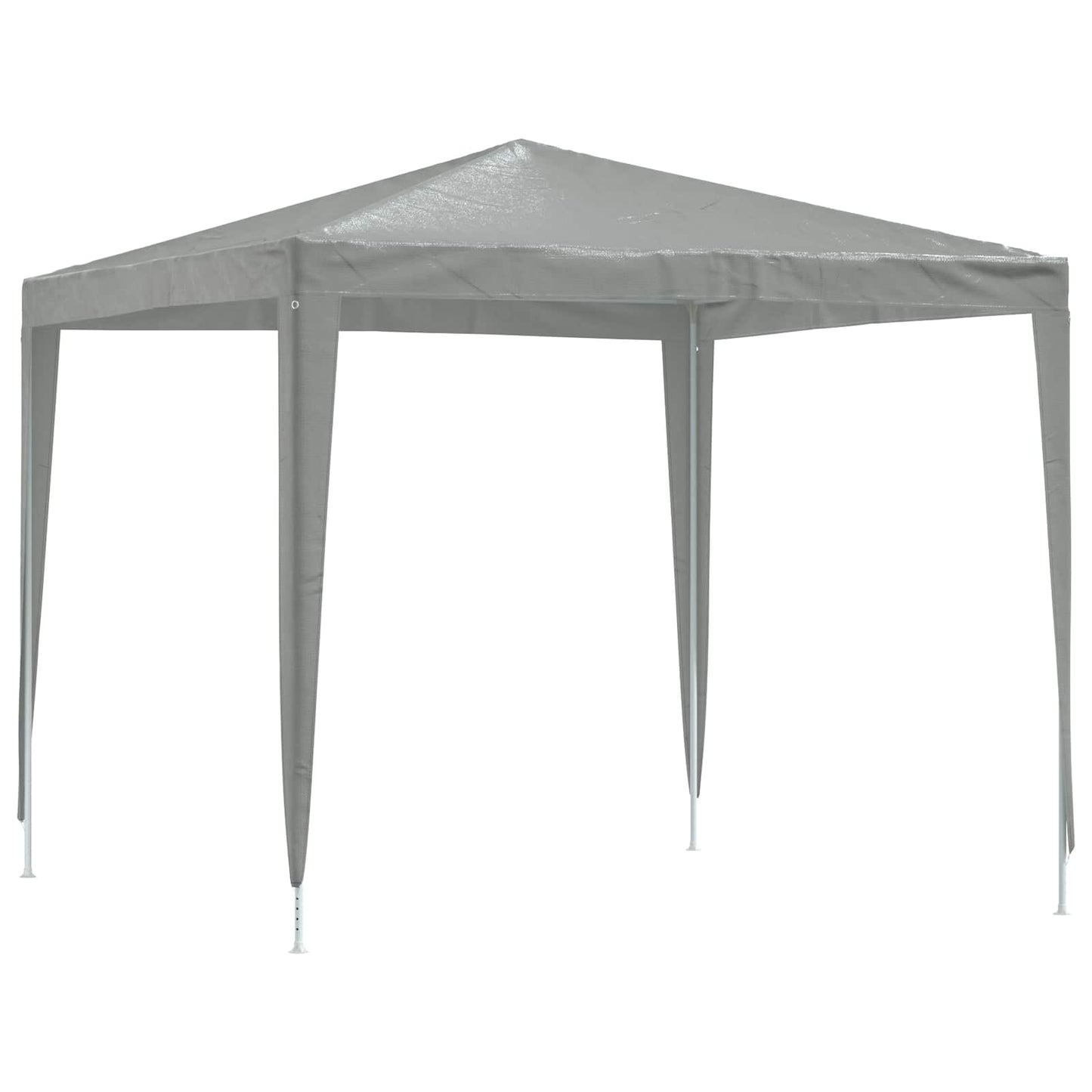 vidaXL Party Tent 250 x 250 x 240 cm Light Grey PE and Steel 2