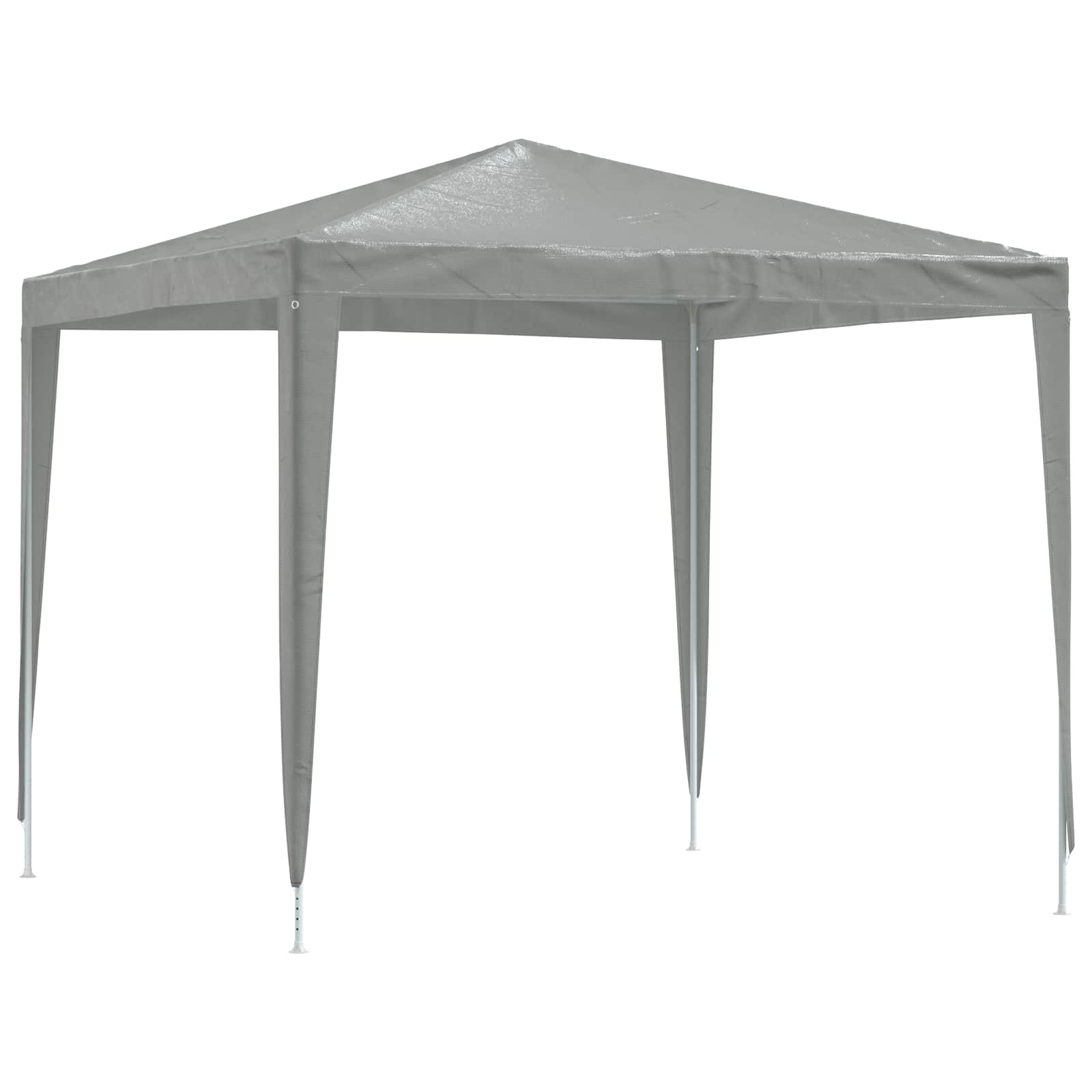vidaXL Party Tent 250 x 250 x 240 cm Light Grey PE and Steel 2