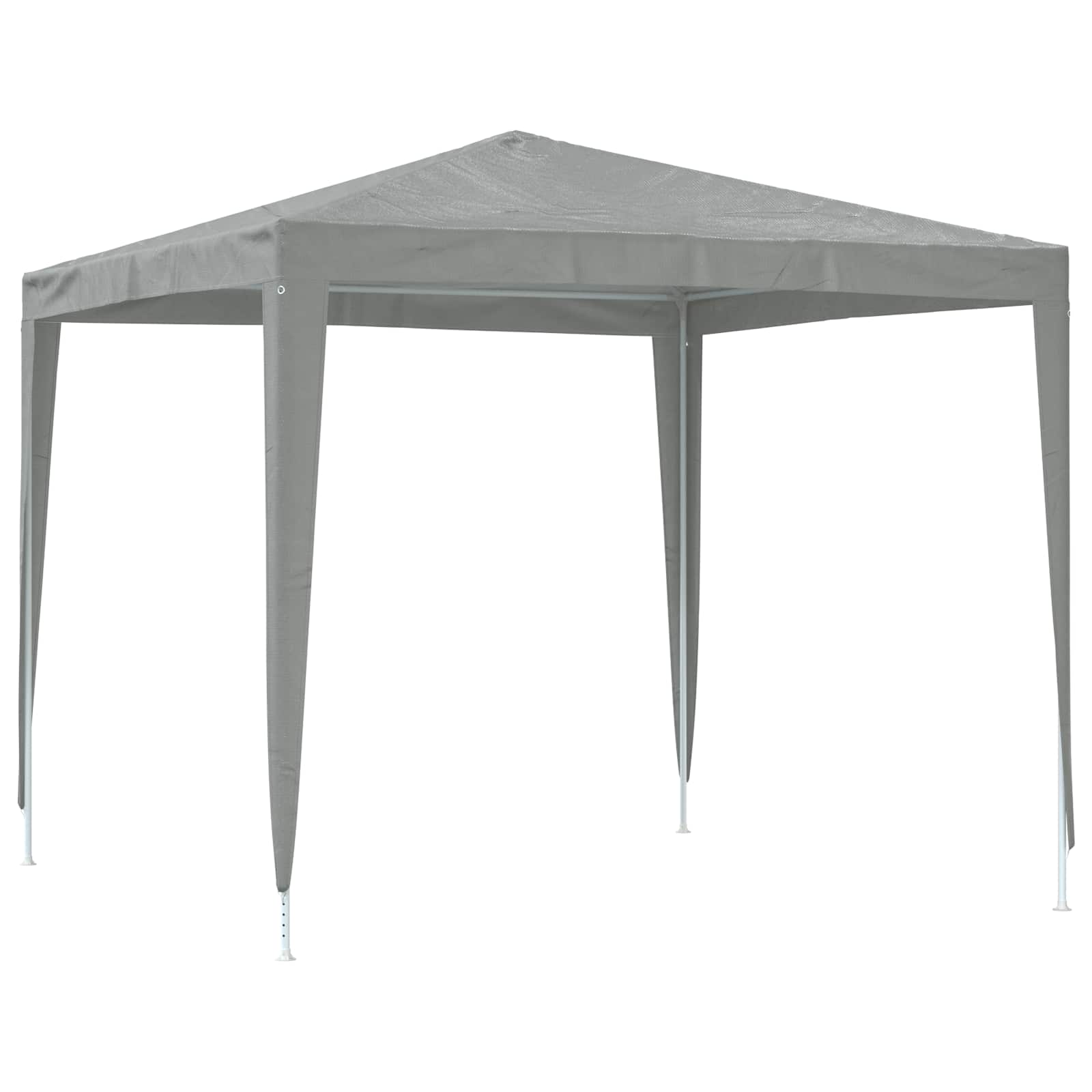 vidaXL Party Tent 250 x 250 x 240 cm Light Grey PE and Steel 5