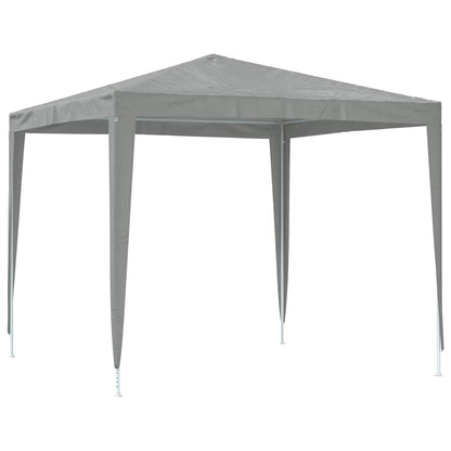 vidaXL Party Tent 250 x 250 x 240 cm Light Grey PE and Steel 5