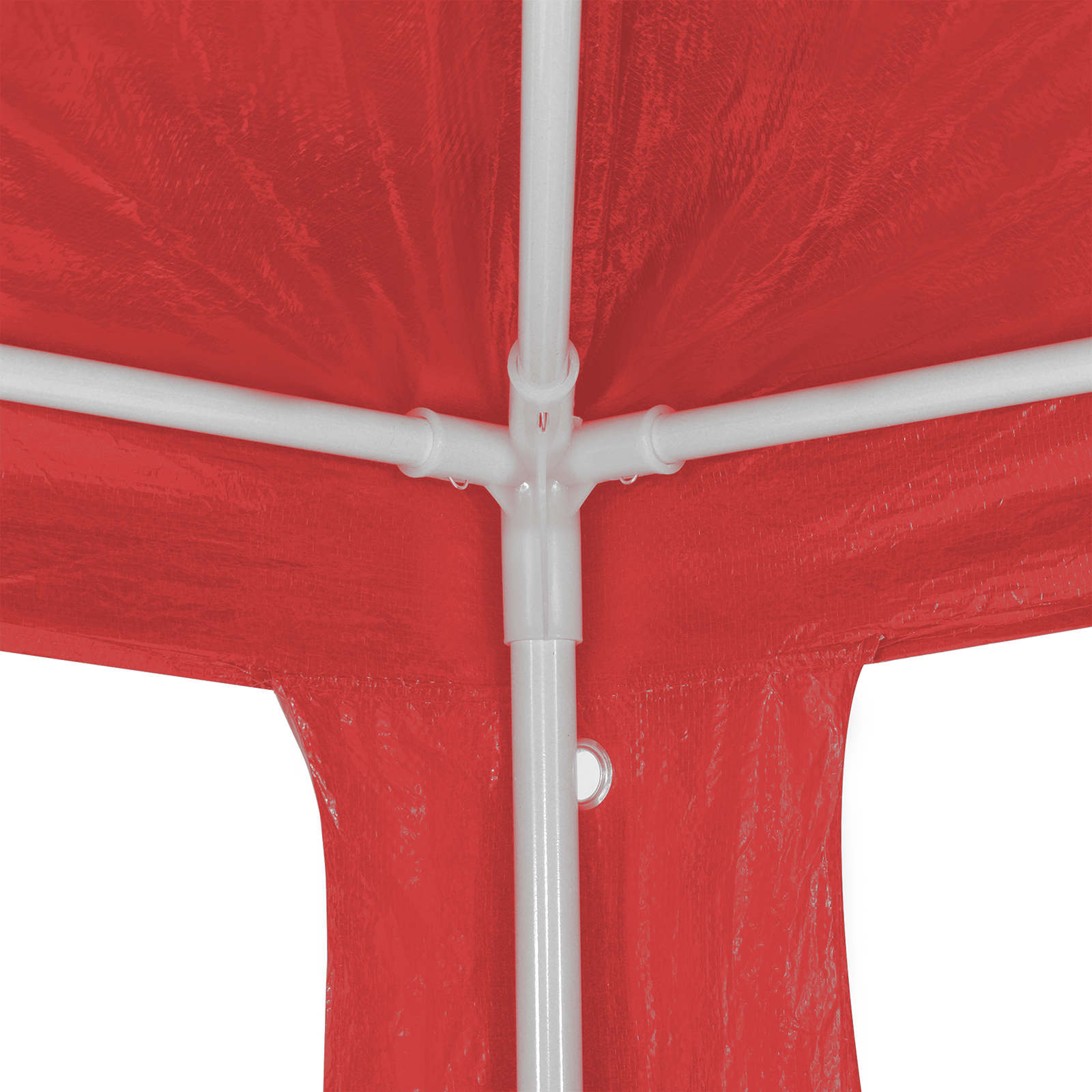 vidaXL Party Tent Red 300 x 300 x 255 cm PE and Steel 5
