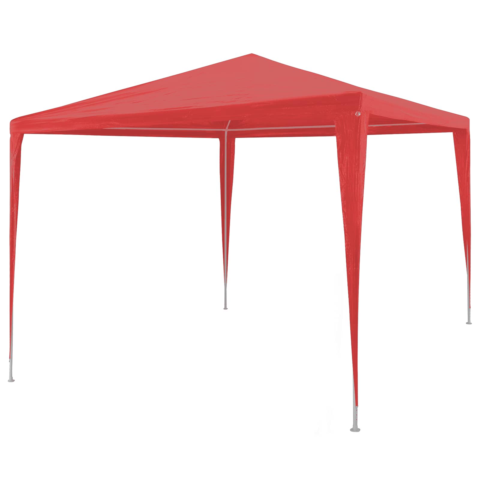 vidaXL Party Tent Red 300 x 300 x 255 cm PE and Steel 1