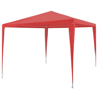 vidaXL Party Tent Red 300 x 300 x 255 cm PE and Steel 1