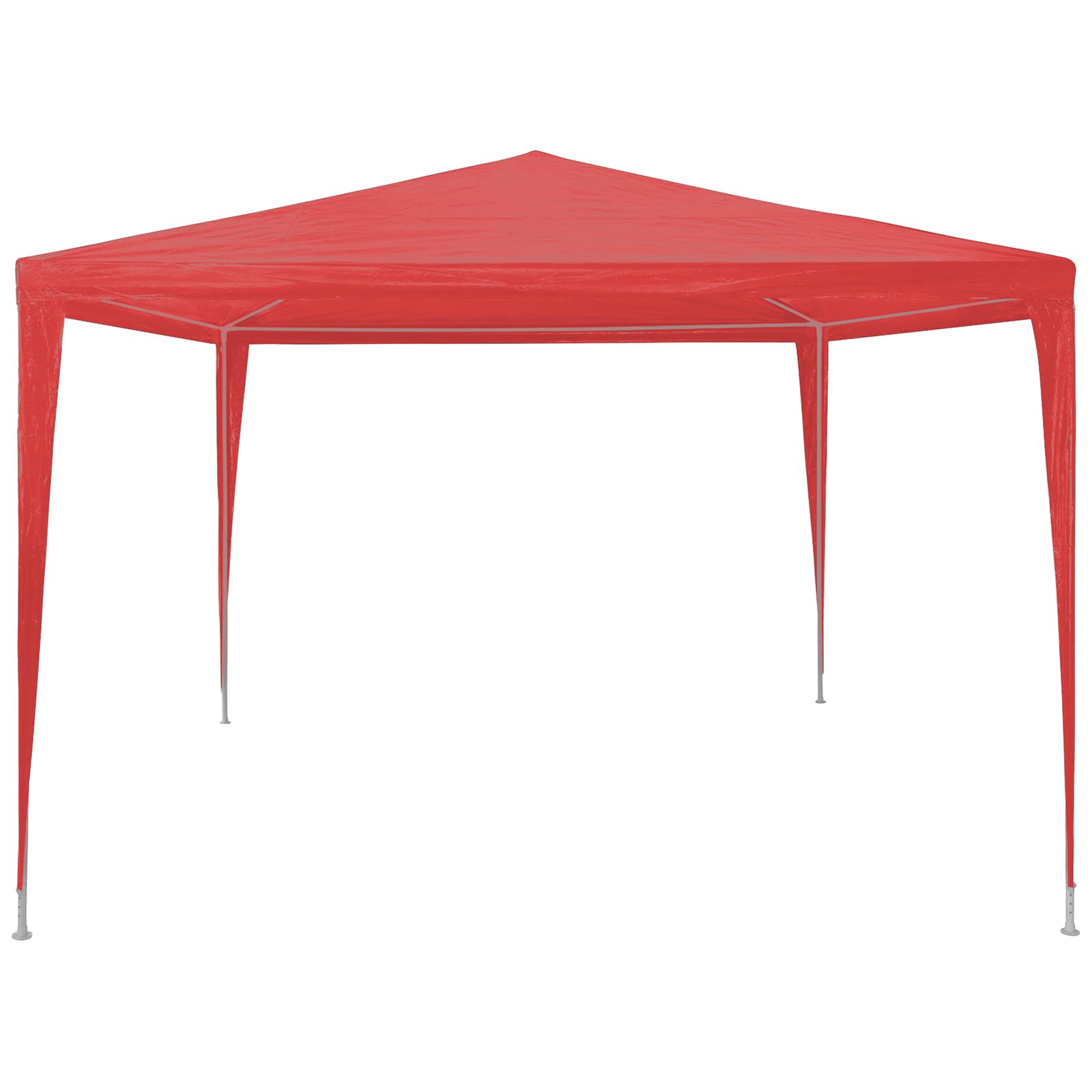 vidaXL Party Tent Red 300 x 300 x 255 cm PE and Steel 3