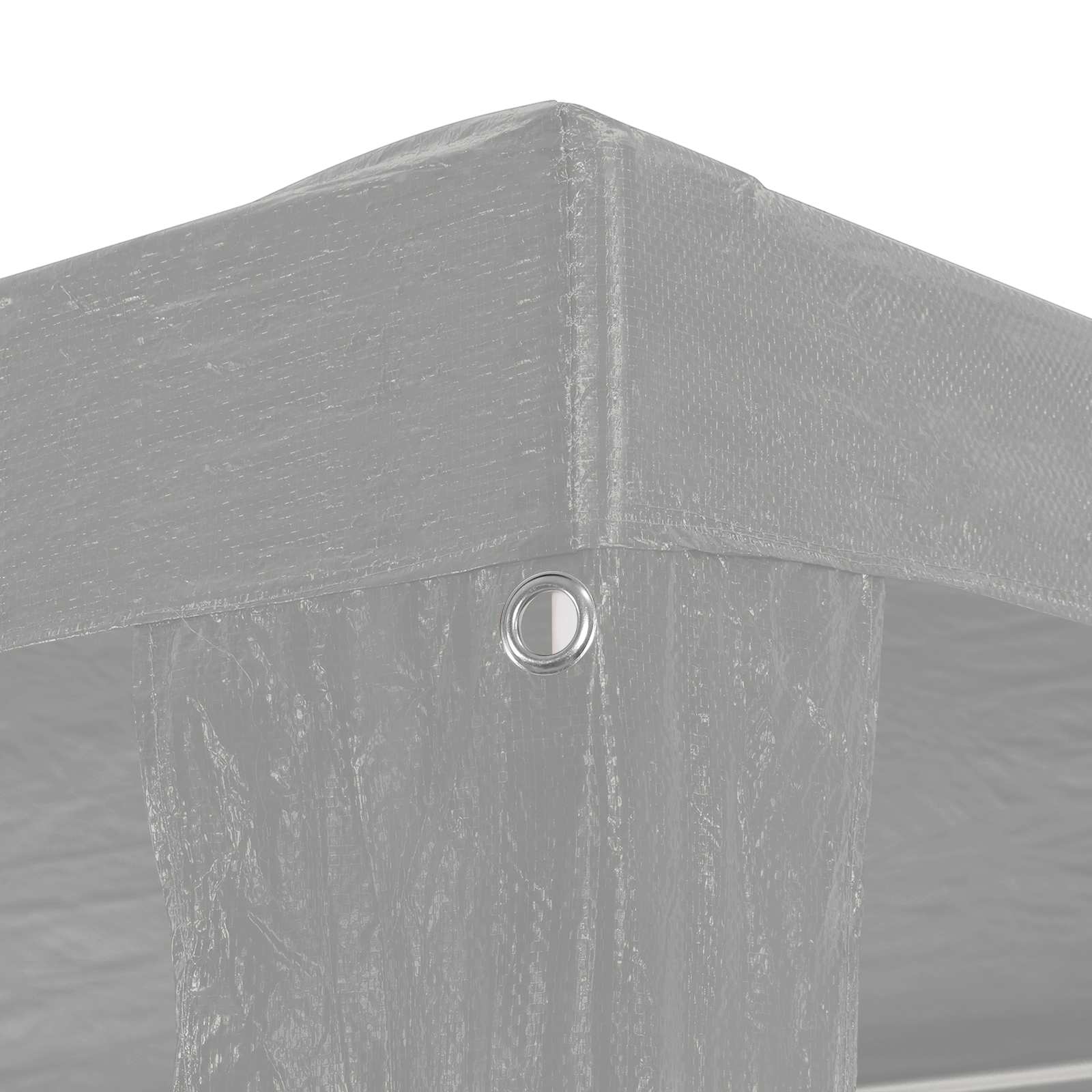 vidaXL Party Tent Light Grey 300 x 300 x 255 cm PE and Steel 4