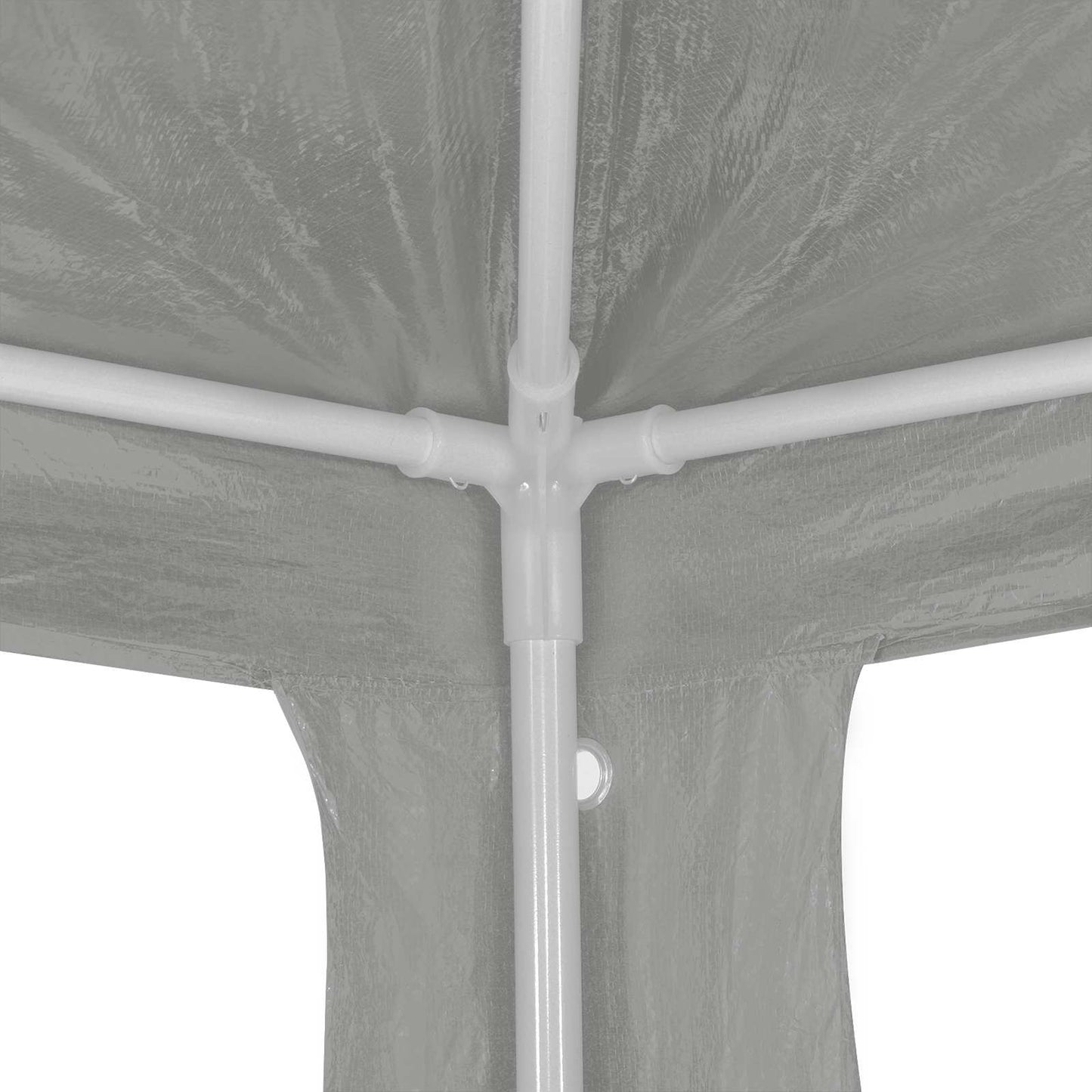 vidaXL Party Tent Light Grey 300 x 300 x 255 cm PE and Steel 5